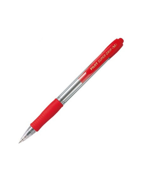 Esferográfica Pilot Super Grip M Retrátil Vermelho 1mm 1un