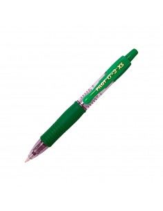 Esferográfica Gel Pilot G-2 Pixie Mini Retrátil Verde 0,7mm