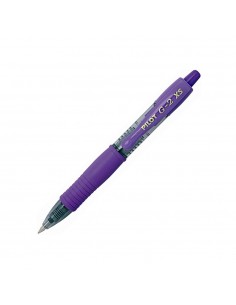 Esferográfica Gel Pilot G-2 Pixie Mini Retrátil Violeta 0,7