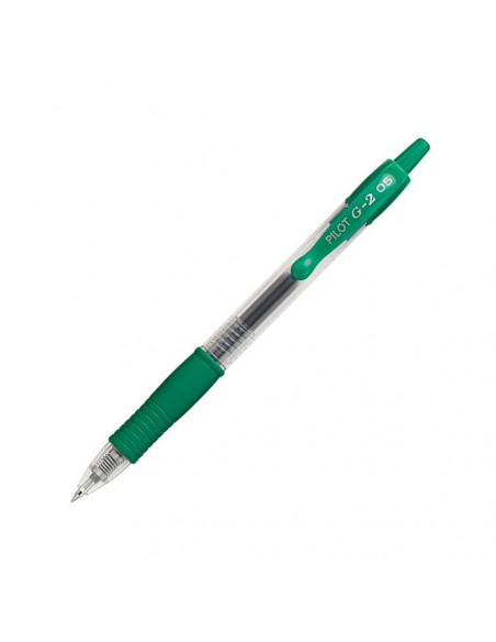 Esferográfica Gel Pilot G-2 Retrátil Verde 0,5mm 1un