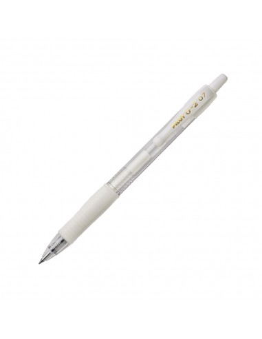 Esferográfica Gel Pilot G-2 Retrátil Branco 0,7mm 1un