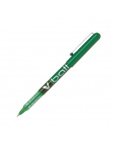 Esferográfica Gel Pilot V-Ball F Verde 0,5mm 1un