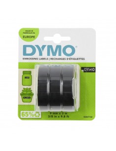 Fita 09mmx3m Preto Plástico S0847730 Pack 3un