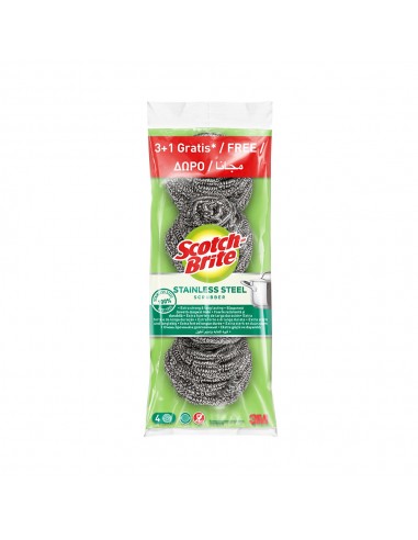 Esfregão Inox Scotch-Brite 3+1un