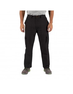 Calças Sarja Multibolsos Unissexo Tamanho L Preto