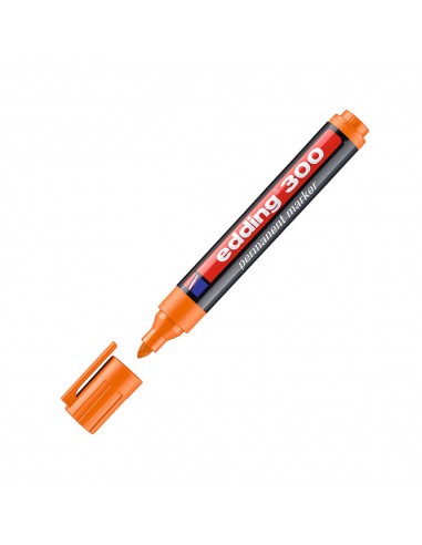 Marcador Médio Edding 300 1,5-3mm Laranja 1un
