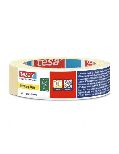 Fita Adesiva Crepe 30mmx50m Tesa Professional 4323