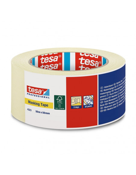 Fita Adesiva Crepe 50mmx50m Tesa Professional 4323