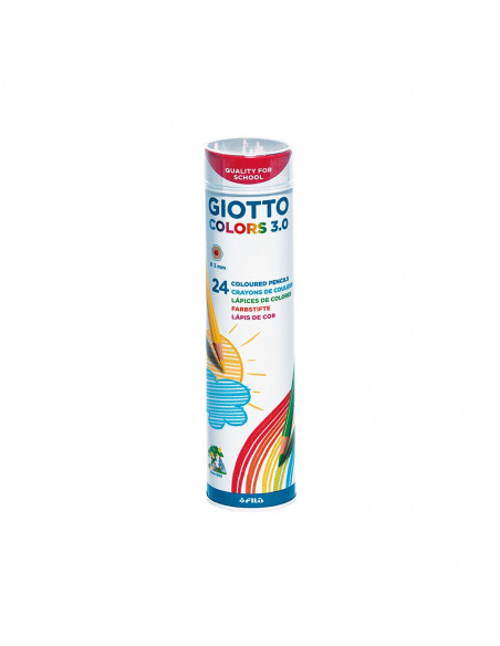 Lápis Cor 24un Copo Metálico Giotto Colors 3.0 18cm