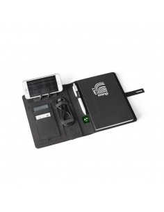 Caderno Multifunções 100% rPET com Carregador Wireless