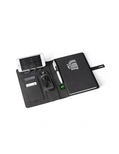 Caderno Multifunções 100% rPET com Carregador Wireless