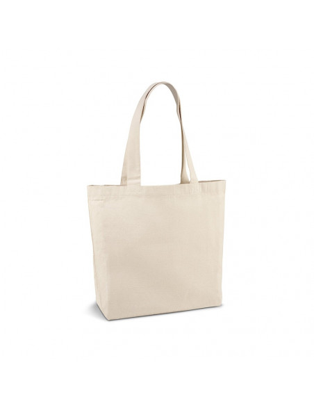 Saco de Compras 100% Algodão Alças Compridas 280g Cru