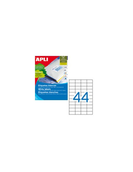 Etiquetas 048,5x024,4mm 100Fls 01285 Apli 4400un