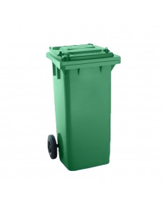 Contentor 120L Plástico 2 Rodas Verde c/ Tampa Verde