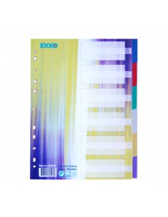 Separadores A4 Plástico Cores Sortidas 6un