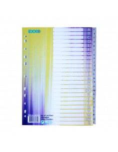 Separadores A4 Plástico Cinza (A a Z)