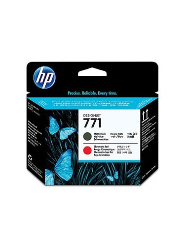 Cabeça Impressão HP 771 Preto Matte/Vermelho CE017A