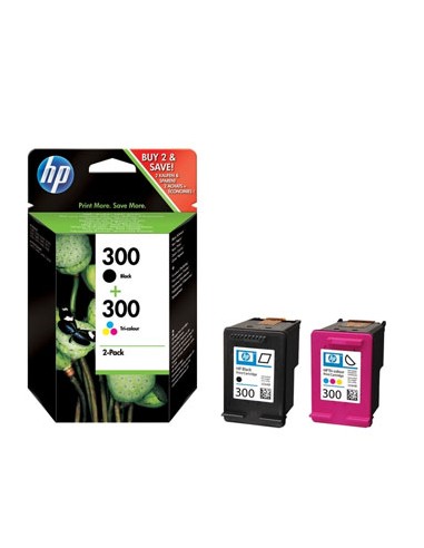 Pack Tinteiros HP 300 Preto/Cor CN637EE 4ml/4ml