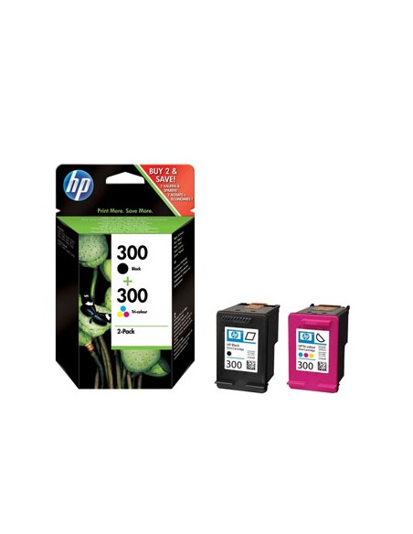 Pack Tinteiros HP 300 Preto/Cor CN637EE 4ml/4ml