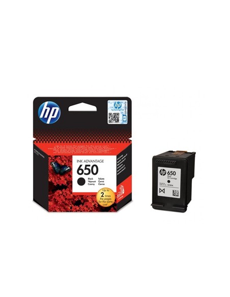 Tinteiro HP 650 Preto CZ101A 6,5ml 360 Pág.