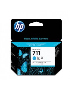 Pack Tinteiros HP 711 Cyan CZ134A 29ml 3un