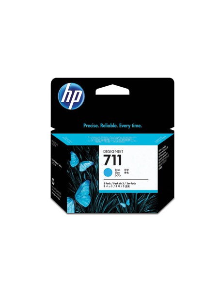 Pack Tinteiros HP 711 Cyan CZ134A 29ml 3un