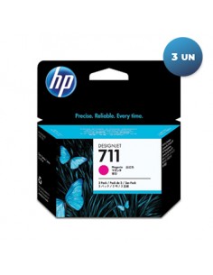 Pack Tinteiros HP 711 Magenta CZ135A 29ml 3un