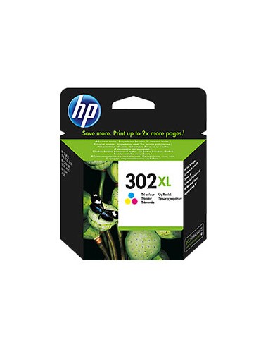 Tinteiro HP 302XL Cor F6U67A 8ml 330 Pág.