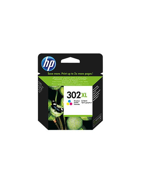 Tinteiro HP 302XL Cor F6U67A 8ml 330 Pág.
