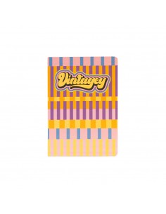 Caderno Agrafado A5 Quadriculado VINTAGEY Stripes 48Fls 1un
