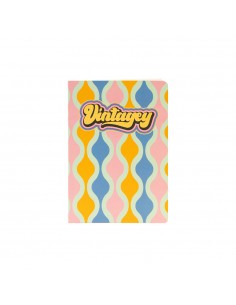 Caderno Agrafado A5 Quadriculado VINTAGEY Waves 48Fls 1un