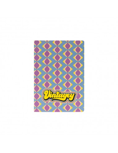 Caderno Agrafado A5 Quadriculado VINTAGEY Diamond 48Fls 1un