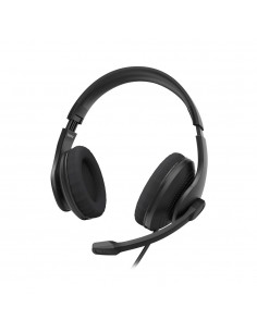 Headset Hama HS-USB300 V2 USB-A Preto