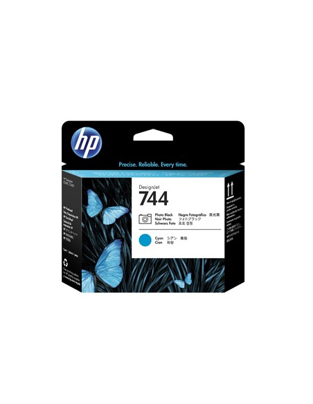 Cabeça Impressão HP 744 Preto/Azul F9J86A