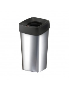 Contentor 60L Plástico Quadrado Iris Cor Metálico com Tampa