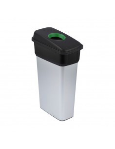 Contentor 70L Cinza/Preto Neo Ecosort com Tampa Verde