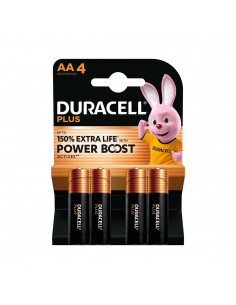 Pilhas AA LR06 Alcalinas 1.5V Power Boost Duracell Plus 4un