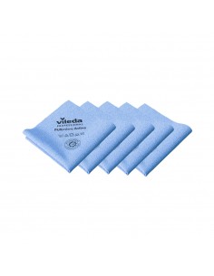 Pano Microfibra PURmicro Active 38x35cm Vileda Pro Azul 5un