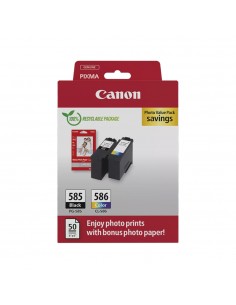 Pack Tinteiros Canon 585/586 Preto/Color 6205C004