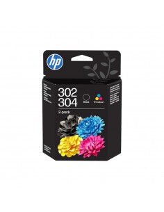 Pack 2 Tinteiros HP 302/304 Preto/Cor B82L1A