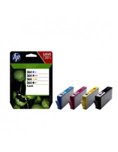 Pack Tinteiros HP 364 4 Cores N9J73AE 6ml/3ml