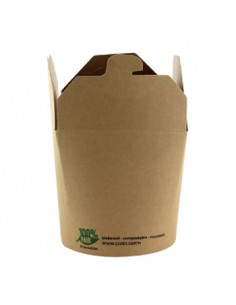 Caixa Cartolina Kraft Menu 9,8x10x8,8cm 760ml 25un