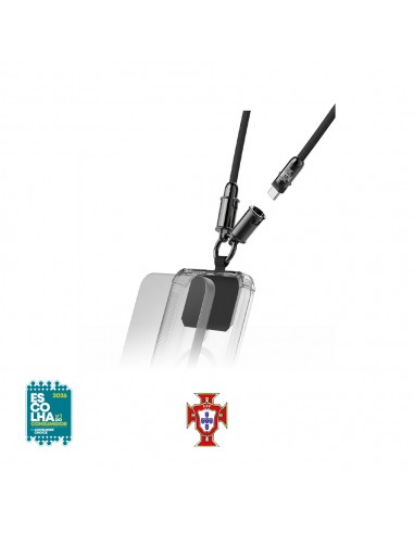 Cabo USB-C 2.0 Lanyard FPF 1,2m Preto