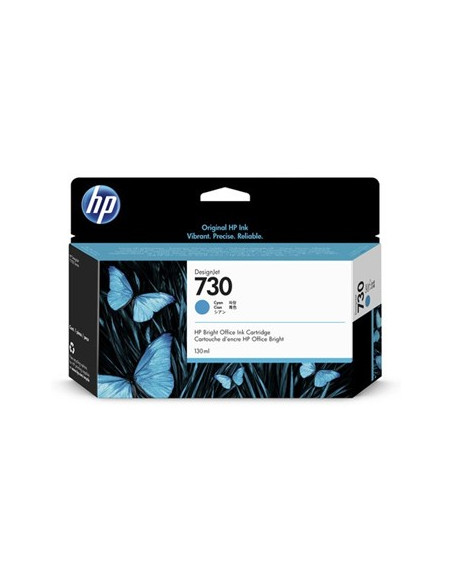 Tinteiro HP 730 Azul P2V62A 130ml