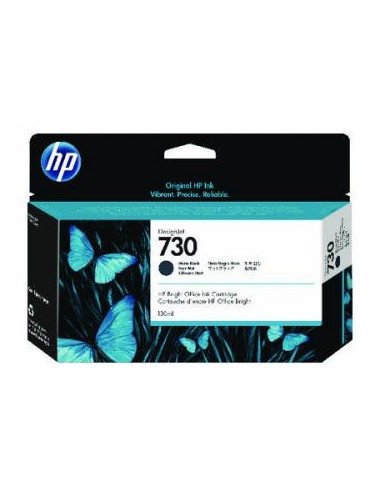 Tinteiro HP 730 Preto Mate P2V65A 130ml