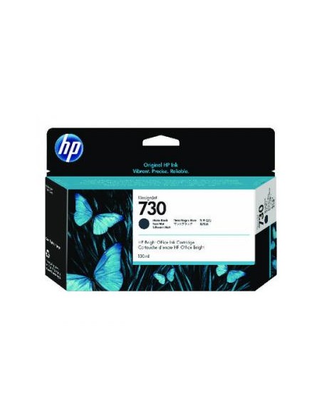 Tinteiro HP 730 Preto Mate P2V65A 130ml