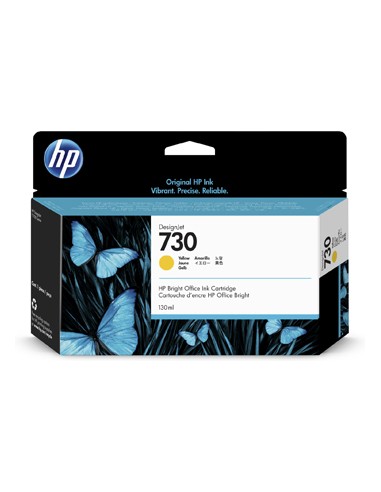 Tinteiro HP 730 Amarelo P2V70A 300ml