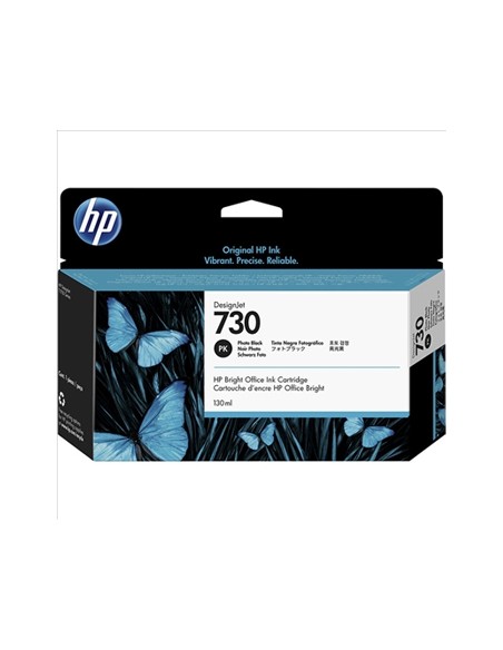 Tinteiro HP 730 Preto Foto P2V73A 300ml