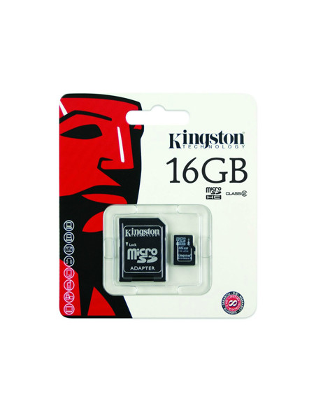 Cartão Memória Micro SDHC 16GB Kingston