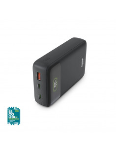 Powerbank 20000mAh USB-A+USB-C 2 Portas PowerPack 20 Cinza
